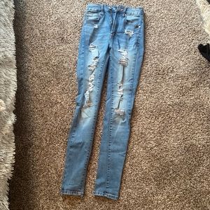 Aero ripped jeggings